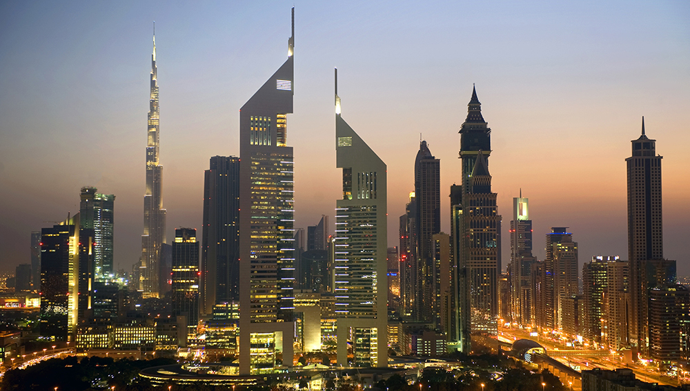 Jumeirah Emirates Towers site of Dubai Holding Skyrun
