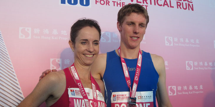 2013 Vertical World Champions and race winners Suzy Walsham and Mark Bourne. Photo ©Sporting Republic