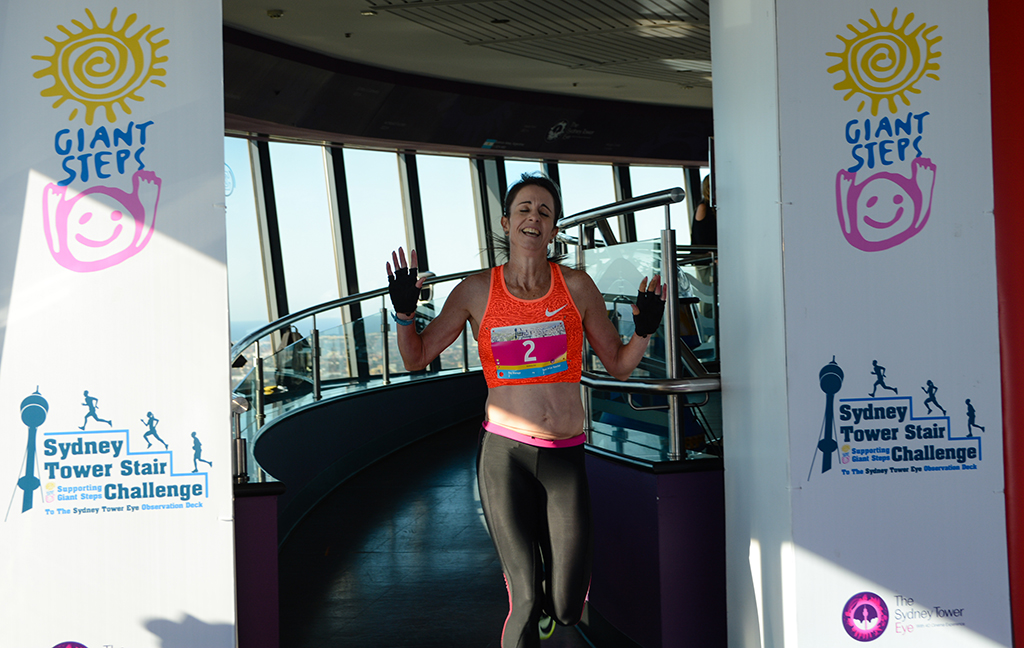 Sydney Tower Stair Challenge women's winner, Suzy Walsham