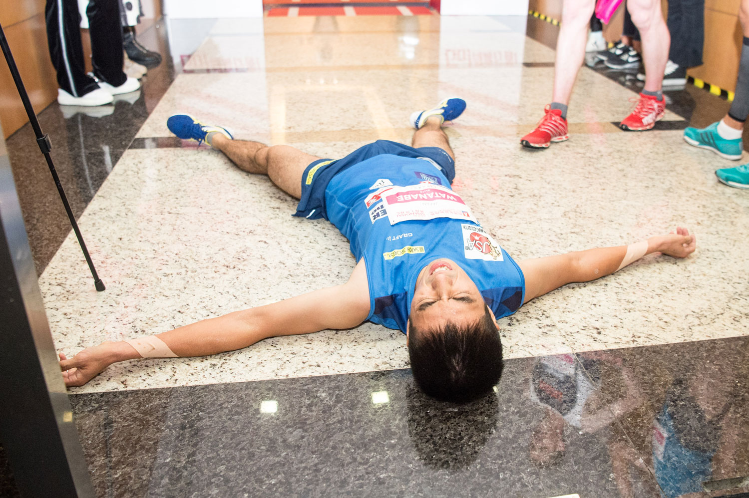 Ryoji Watanabe, third, SHKP Vertical Run for Charity: Race to Shanghai IFC. ©Sporting Republic